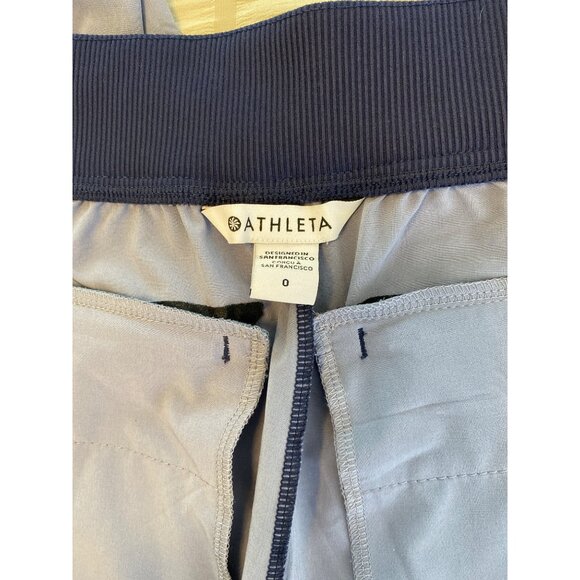 Athleta Brooklyn Ankle Pant Women, Size: 0, Captivate Chrome Blue Travel Active - Picture 8 of 9
